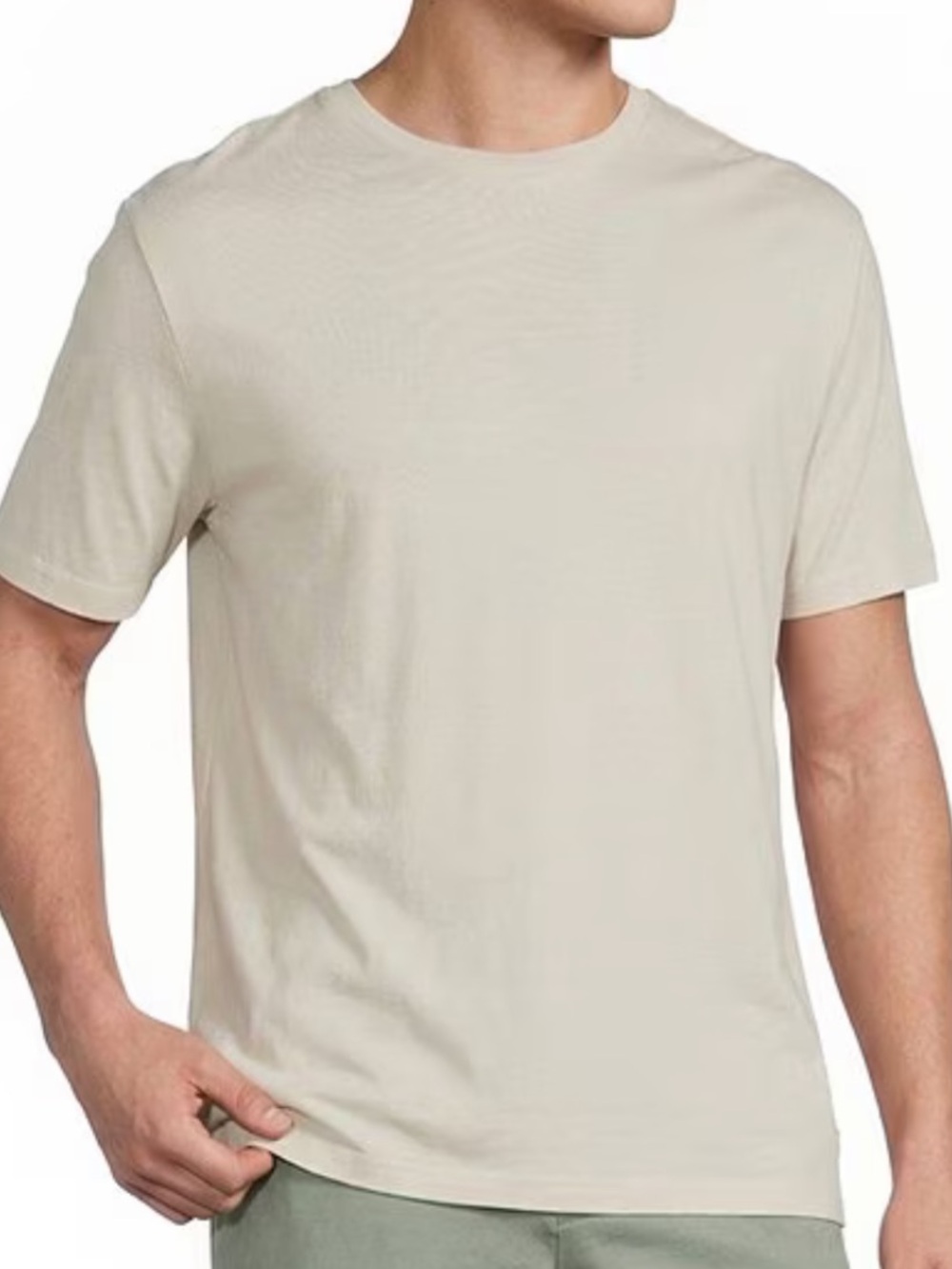 Men's Cremieux Crew Neck T-Shirt - Cream